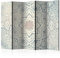 murando Raumteiler Mandala Ornament Oriental Foto Paravent 225x172 cm beidseitig auf Vlies-Leinwand Bedruckt Trennwand Spanische Wand Sichtschutz Raumtrenner beige grau blau f-A-0486-z-c