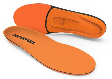 Superfeet All-Purpose High Impact Support Insoles (Orange) for Active Lifestyle with High Arch Support - Men 15.5-17
