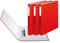 Herlitz 1913805 Ringbuch A4 PP 2-Bügel, 24 mm, 3er Pack, Farbe rot