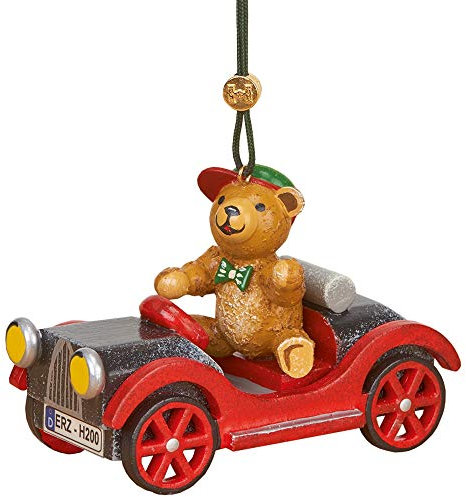 Christbaumschmuck Auto mit Teddy - 5cm