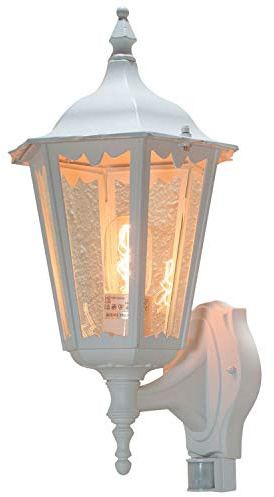 Konstsmide Firenze 7236 Wandleuchte (B: 22cm T: 29cm H: 48cm, 1x100W, IP44) matt-weiß