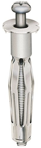 allfa 70100616 Hohlraumdübel, verzinkt, M6 x 60, 100 Stück