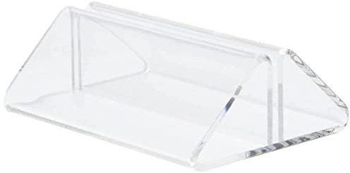 Clear Acrylic Table Tent Sign Holder Storage Rack, Clear | Organises front-of-house displays efficiently, keeping service counters tidy and menus easily accessible for catering staff.