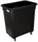 Chabrias Ltd (184 Litre Mobile Glass Bottle Recycling Bin, Skip, Bar Truck, UK Made, Black Bottle Skip, Wheeled Waste Bin, Mobile Recycling Container, Large Waste Container