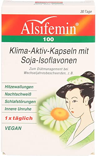 Alsifemin 100 Klima-Aktiv-Kapseln mit Soja-Isoflavonen, 30 St. Kapseln