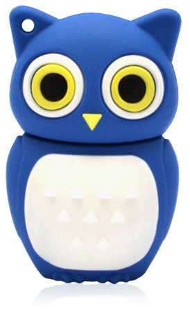 818-TEch No16500010008 Hi-Speed 2.0 clé USB 8Go hibou oiseau eagle owl 3D bleu