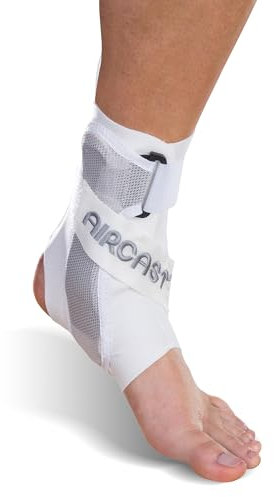 Aircast Blanc A60 Orthèse De Cheville - Exclusif Neuf - Tous Tailles As Worn by Andy Murray - Superbe Encore Léger Support à Aide Empêche & Traitement cheville Entorses Fractures instabilité Tarse Tunnel Syndrome de - Medium