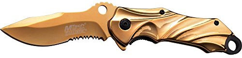 MTech USA Erwachsene MT-A888GD Taschenmesser, Mehrfarbig, M