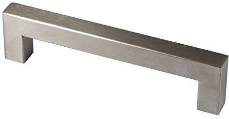 GedoTec Möbelgriff Edelstahl Stangengriff Küche - G14 | BA 96 mm | Schrankgriff eckig | Griff Edelstahl matt gebürstet | Türgriffe Profil 14 mm | 1 Stück - Schubladen-Griff für Schranktüren & Möbel