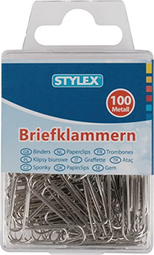 Briefklammern 100Er Metall Blank