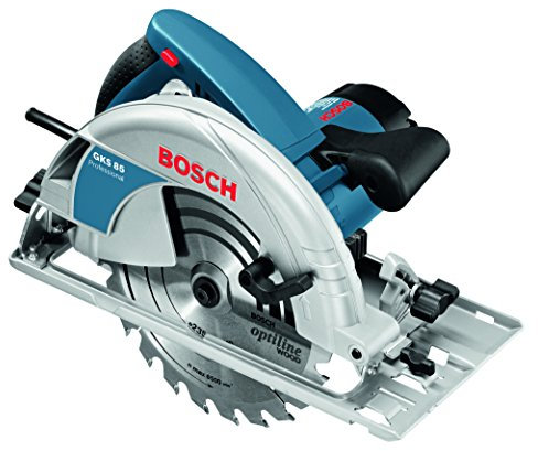 Bosch Professional Hand-held Circular Saw GKS 85 (1.700 W, 110V, incl. 1x Saw Blade, Parallel Guide, Dust Extraction Adapter, Hex Key WAF 5)