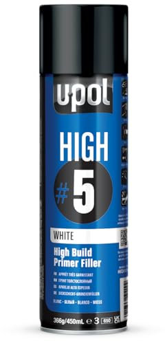 U-POL HIGH#5 - High Build Primer Filler 450 ml Aerosol, White