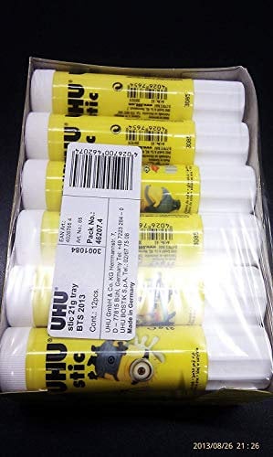 UHU Lot de 12 bâtons de colle sans solvant de 21 g