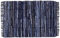 Bestlivings Flickenteppich Rund 160 x 230 cm aus handgewebter Baumwolle in Jeans Check - viele Variationen