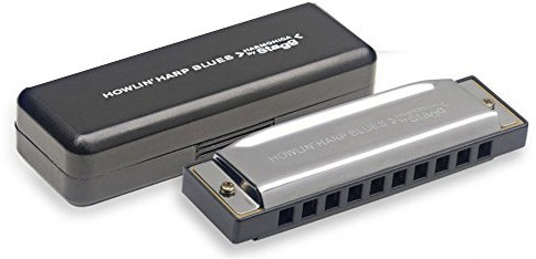 Stagg 17464 Blues Mundharmonika (B-Dur, 20x Töne, Kanzellenkörper: Kunststoff)