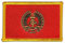 Aufnäher Patch Flagge Deutschland DDR 1. Vorsitzender SED - 8 x 6 cm