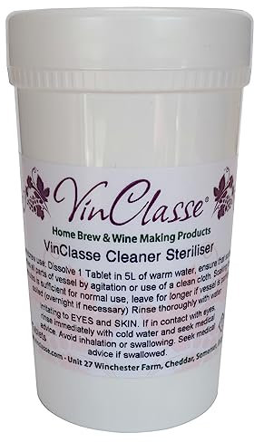 VinClasse Homebrew Wine Making Steriliser - 80 x Tablet Bulk Tub.