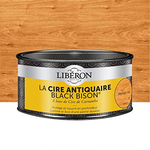 Libéron Cire antiquaire Black Bison en pâte, Merisier clair 500cc
