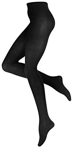 Collant chaud en coton tricoté - femme - noir - 40-42 (taille fabricant : M)