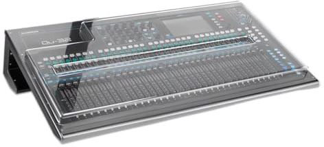 Decksaver Cover for Allen & Heath QU32 - Super-Durable Polycarbonate Protective lid in Smoked Clear Colour, Made in The UK - The Engineers’ Choice for Unbeatable Protection