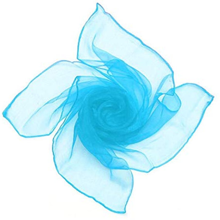 Boolavard Sheer Chiffon Platz Schal in den Farben - im Stil der 50er (Sky Blue)