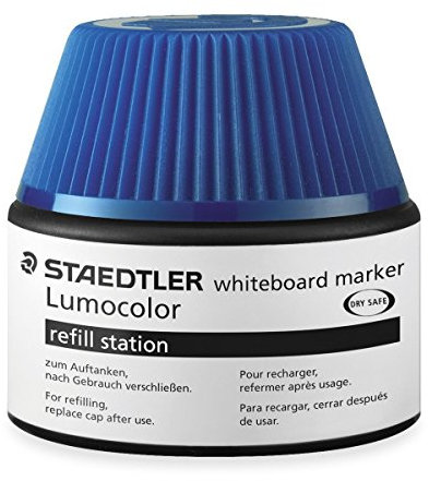 Staedtler Tinte fuer Marker Lumocolor refill station, 30 ml, (1 Stück, blau)