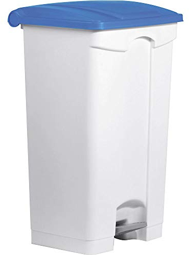 Helit H2402334 - Tret-Abfallbehälter the step 90L, blau