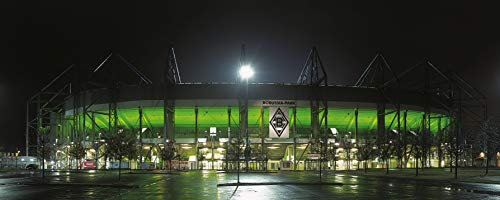 Mönchengladbach JUMBO Stadion Panorama - hochwertiger FineArtPrint (120 cm x 50 cm)