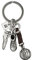Uno de 50 Unisex-Schlüssel Ring Metal Mix LLA0151MTLMAR0U