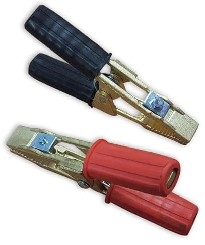 OC-PRO Startzangen (+ und -) Messing, 300 A, 2 Zangen