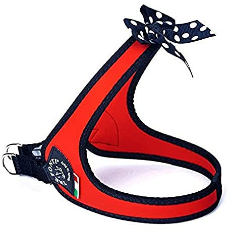 Tre Ponti Easy Fit Fashion - Polka Dot Bow - Click-Verschluss - Rot - Schwarzer Rand - GR. 3