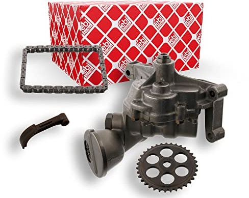 febi bilstein 34022 Ölpumpensatz mit Kettenrad, Kette und Gleitschiene, 1 Stück