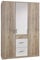 Wimex Kleiderschrank/ Drehtürenschrank Cariba, (B/H/T) 135 x 199 x 58 cm, San Remo-Eiche/ Absetzung Weiß