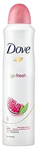 Deodorante e antitraspirante Dove Go Fresh, 250 ml, melograno e limone, confezione da 6.
