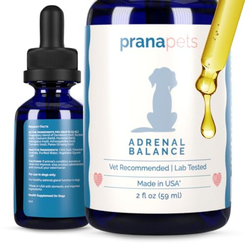 Adrenal Balance for Dogs with Cushing’s | Naturally Relieves Symptoms of Cushing's in Dogs | Herbal Formula for Dogs with Cushing’s | by Prana Pets