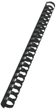 Leitz 10976 Plastikbinderücken, A4, Kunststoff, 19 mm, 180 Blatt, 100 Stück, schwarz