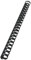 Leitz 10976 Plastikbinderücken, A4, Kunststoff, 19 mm, 180 Blatt, 100 Stück, schwarz