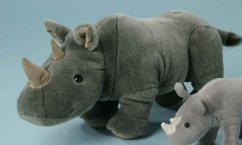 EBO 69136 Nashorn, 34cm, steingrau