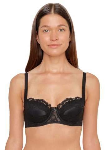 Susa Damen BH Mit Bügel - Schwarz , 85E