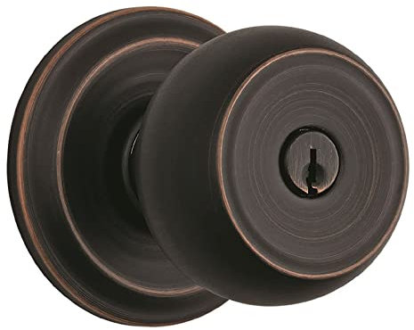 BRINKS, Tuscan Bronze, Push Pull Rotate Door Locks Stafford Entry Door Knob, 23001-150, No Size
