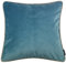 McAlister Textiles Matter Samt | Sofakissen mit Füllung in Hellblau | 50 x 50cm | erhältlich in 25 Farben | griffester Samt edel paspeliert | pralles Samtkissen