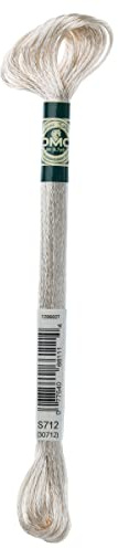 DMC 1008F-S712 Shiny Radiant Satin Floss, Cream, 8.7-Yard