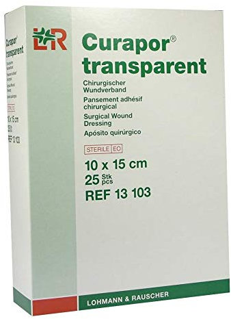 CURAPOR Wundverband steril transparent 10x15 cm 25 St