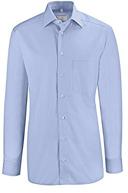 GREIFF Größe 45/46 Corporate Wear Basic Herren Hemd Regular Fit Langarm Hellblau Modell 6665