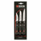 DICK 8470004 - Set di 3 coltelli in acciaio, 27,5 x 8,5 x 1 cm, colore: Nero
