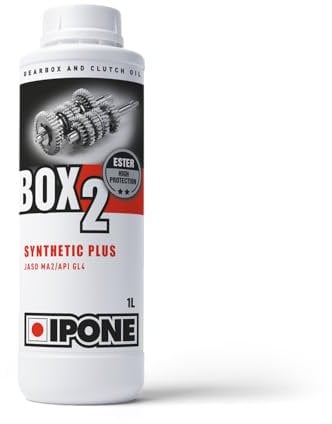 IPONE – Huile de Boîte de Vitesses Moto - Box 2 - Bidon 1L – Semi-Synthétique à Base d’Esters - Haute Performance
