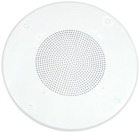 Parts Express White Round Commercial Ceiling Speaker Grill for 8 Speaker (13 Total Diameter)