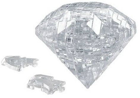 3D Jigsaw Puzzle, Cube Crystal Puzzle - Clear Diamond, Gift Ideas