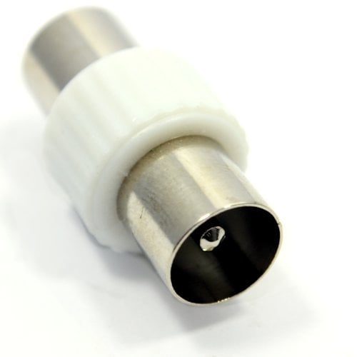 kenable RF TV Aerial Coaxial Male To Male Joiner Coupler Adapter Plug