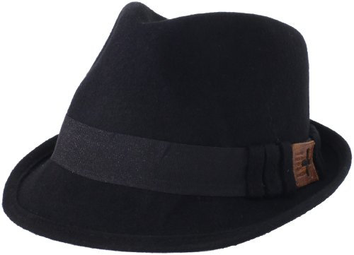 Concept One Rocawear Herren Gürtelschlaufe Fedora, Schwarz, Einheitsgröße